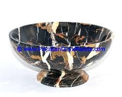 Marble Bowls Black and Gold Michelangelo Dinning
