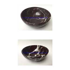 Marble Bowls Red Zebra Dinning Kitchen Serving