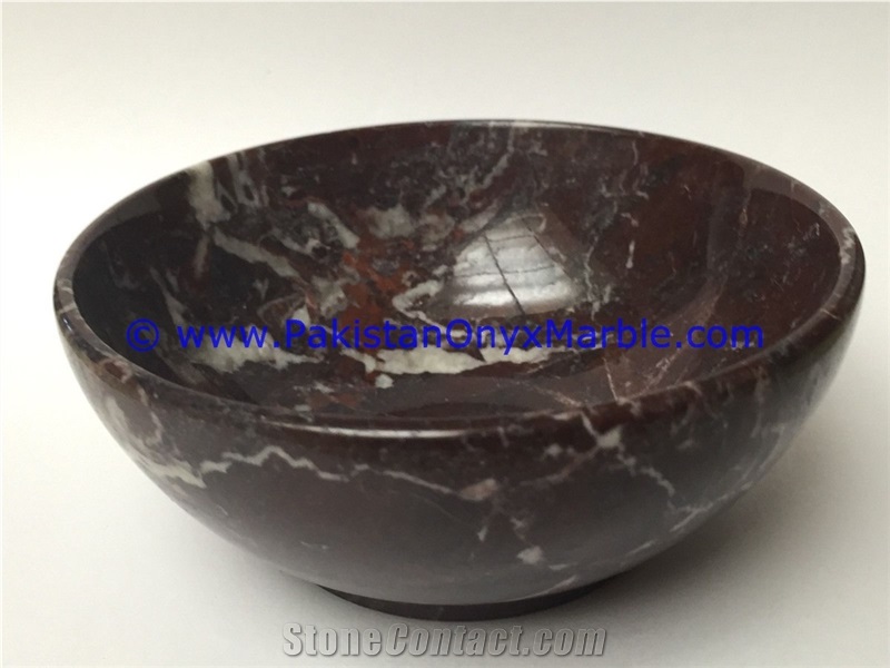 Marble Bowls Red Zebra Dinning Kitchen Serving
