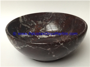 Marble Bowls Red Zebra Dinning Kitchen Serving