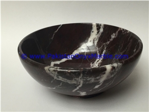 Marble Bowls Red Zebra Dinning Kitchen Serving