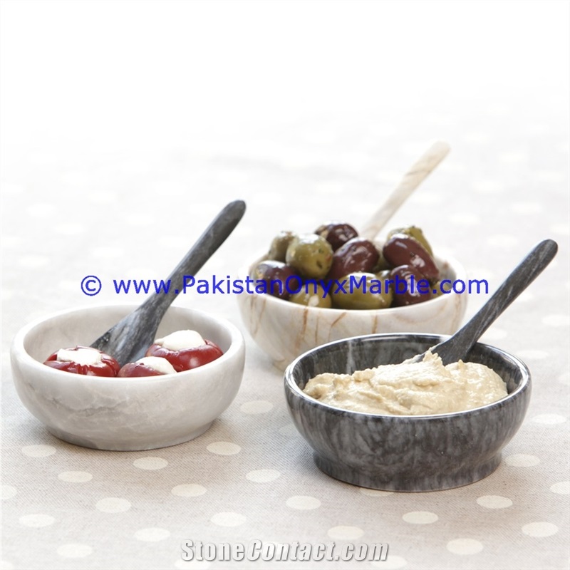 Marble Bowls White Ziarat Carrara Dinning