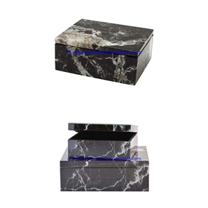 Marble Boxes Rectangle Boxes Jars Canister