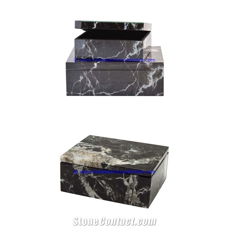 Marble Boxes Rectangle Boxes Jars Canister