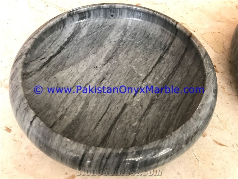 Marble Fruit Bowls Gray Marble Dish Cake Plates