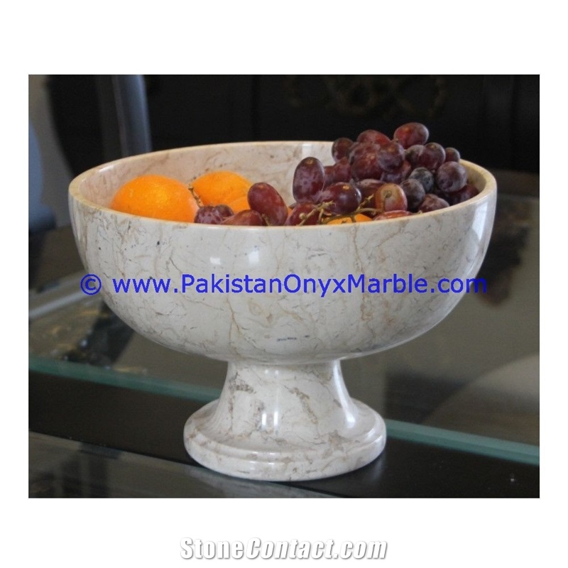 Marble Fruit Bowls Verona Sahara Beige