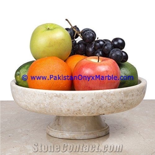 Marble Fruit Bowls Verona Sahara Beige