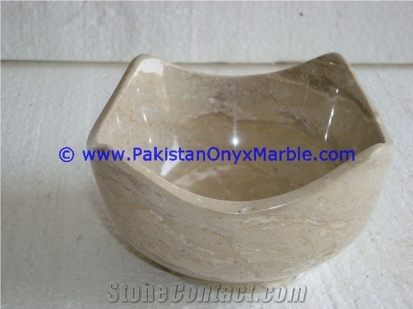 Marble Fruit Bowls Verona Sahara Beige