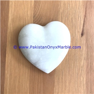 Marble Hearts Black White Teakwood Fossil
