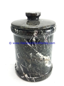 Marble Jars Black Zebra Marble