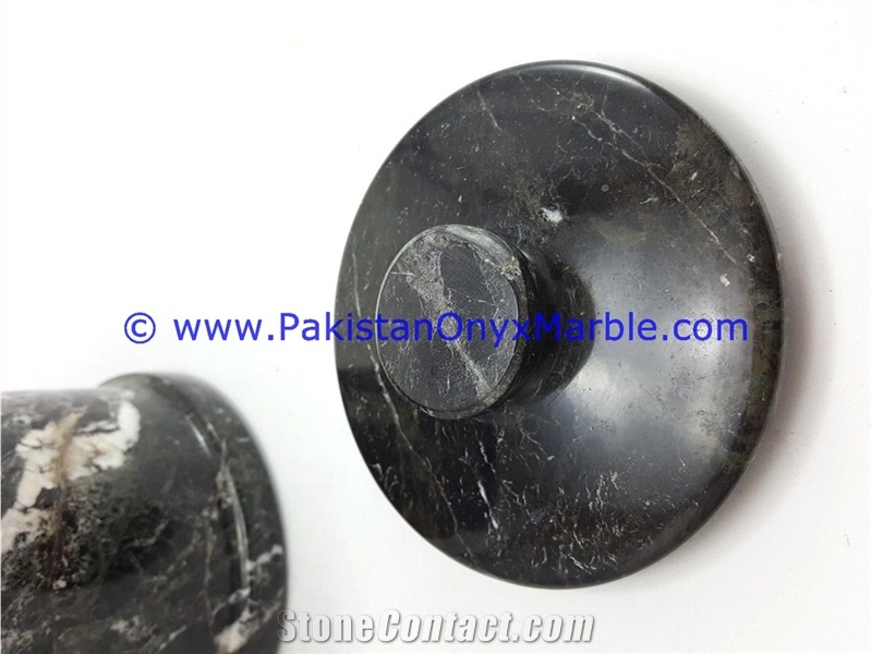 Marble Jars Black Zebra Marble