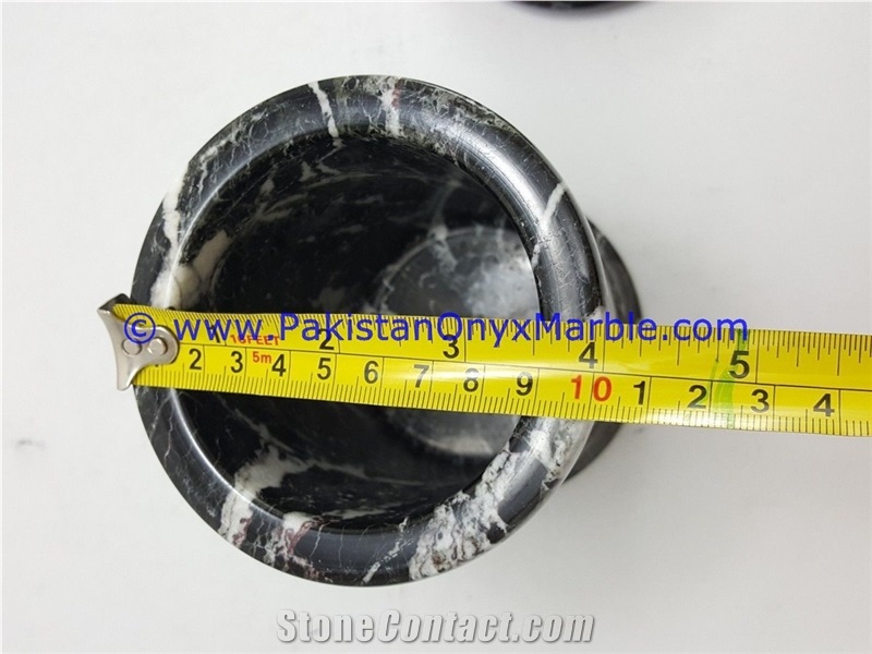 Marble Jars Black Zebra Marble