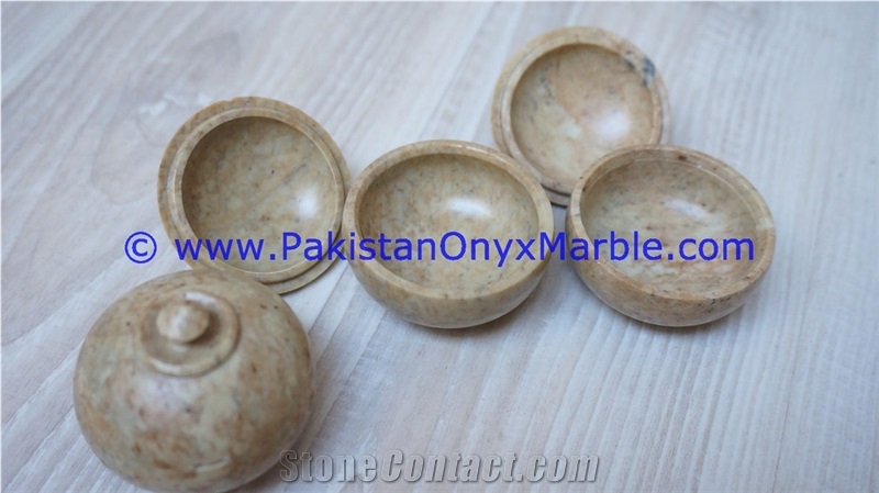 Marble Jars Fossil Corel Marble Handcarved