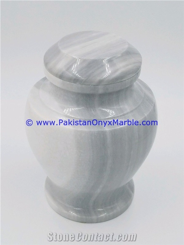 Marble Jars Gray Marble Handcarved Lid Sugar Candy