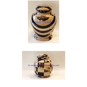 Marble Jars Multi Stone Marble Handcarved Lid
