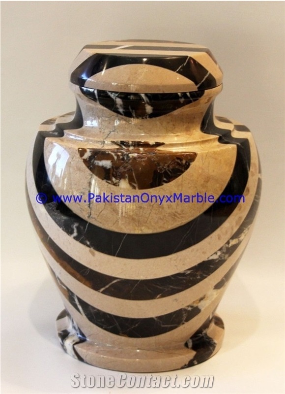 Marble Jars Multi Stone Marble Handcarved Lid