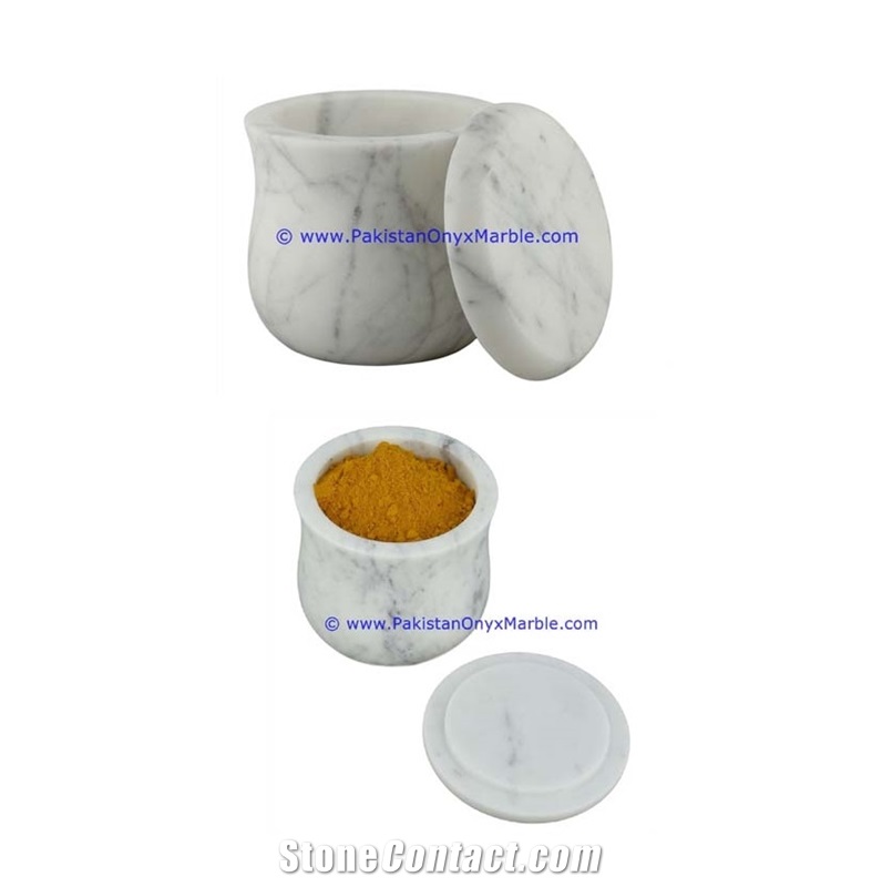 Marble Jars Ziarat Carrara White Marble