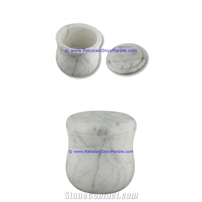 Marble Jars Ziarat Carrara White Marble