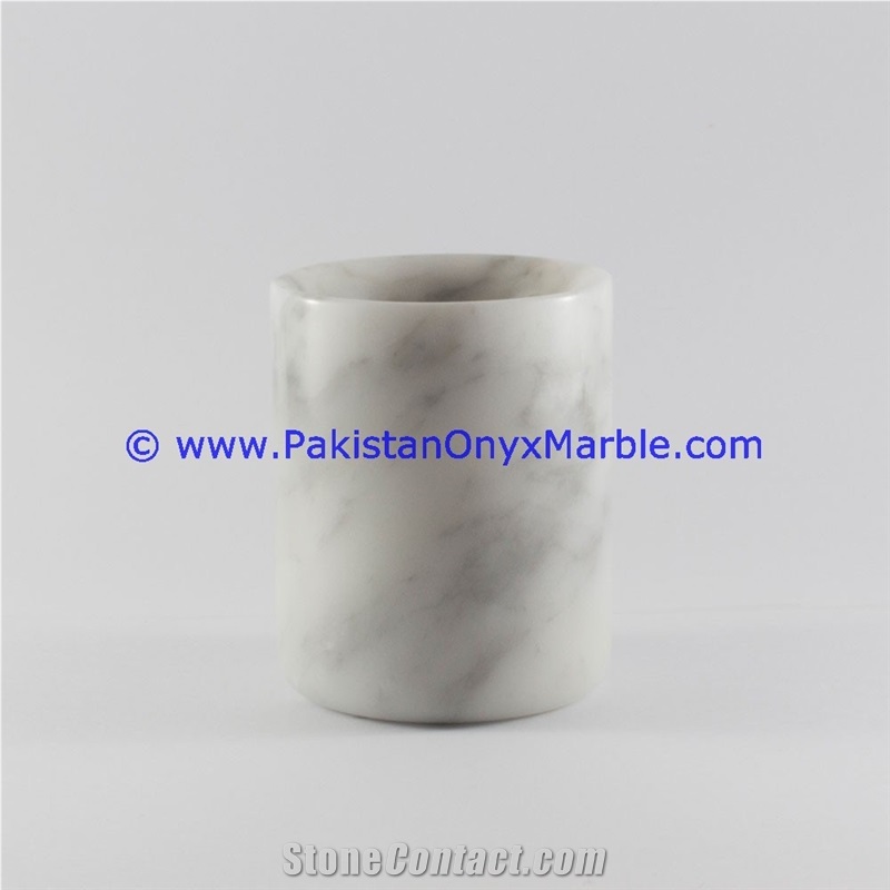 Marble Jars Ziarat Carrara White Marble