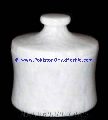 Marble Jars Ziarat Carrara White Marble