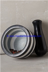 Marble Mortar Pestle Multi Stone Marble