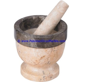 Marble Mortar Pestle Multi Stone Marble