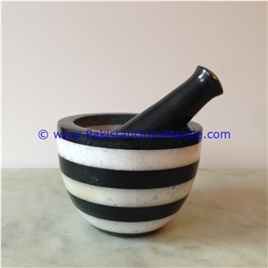 Marble Mortar Pestle Multi Stone Marble