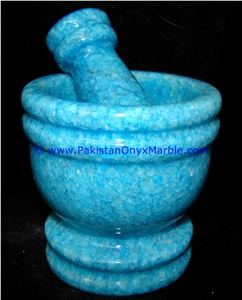 Marble Mortar Pestle Multi Stone Marble