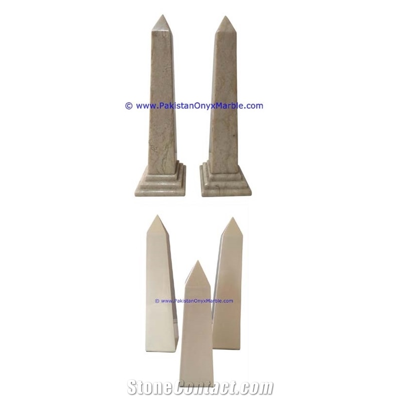 Marble Obelisks Verona Sahara Beige