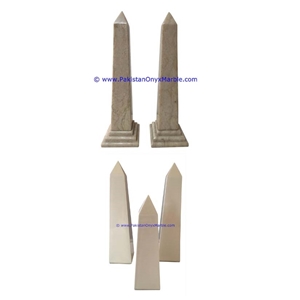 Marble Obelisks Verona Sahara Beige