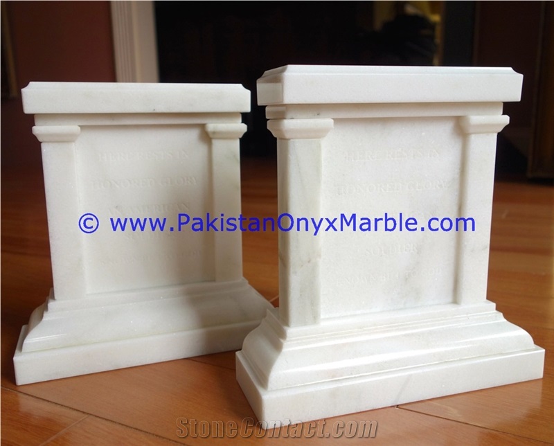 Marble Plaques Shaped Handcarved Natural Bookend