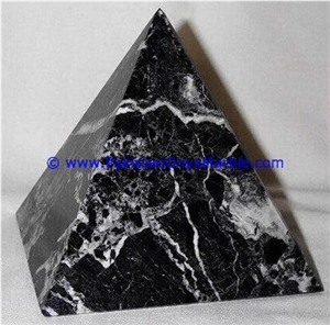 Marble Pyramids Black Zebra Marble Marble Pyramids Black Zebra Marble