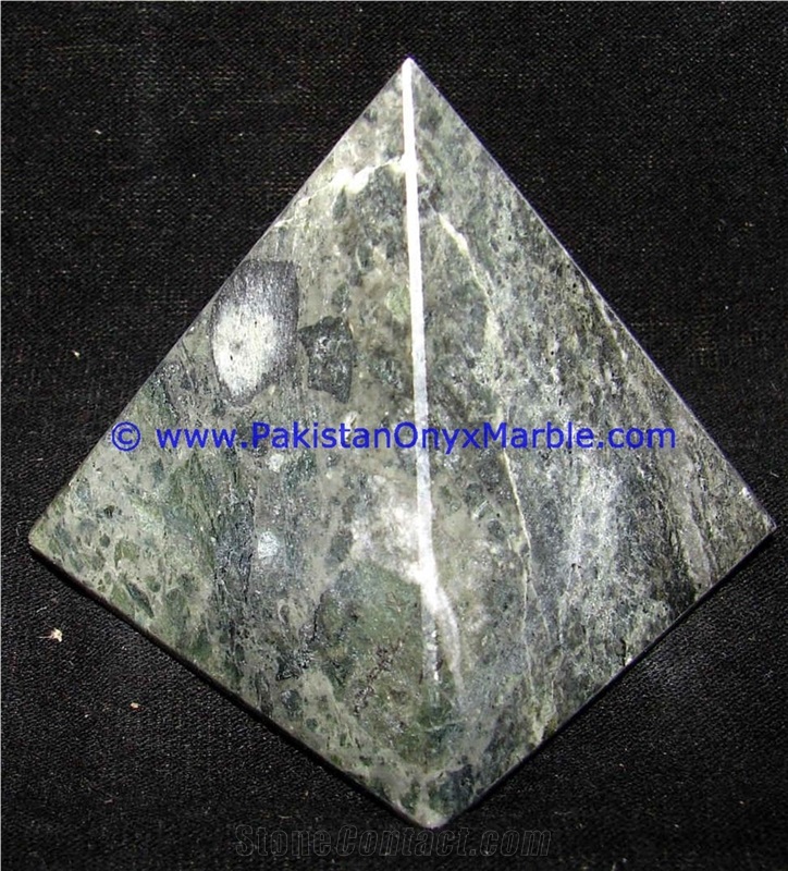 Marble Pyramids Black Zebra Marble