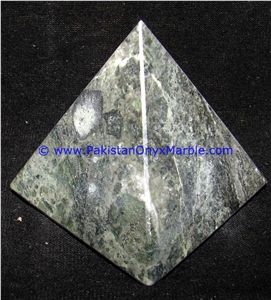 Marble Pyramids Black Zebra Marble