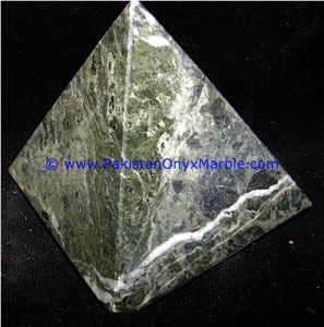 Marble Pyramids Black Zebra Marble