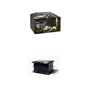 Marble Urns Black Zebra Marble Urns