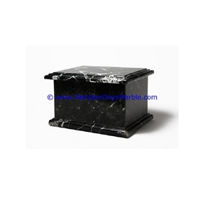 Marble Urns Black Zebra Marble Urns