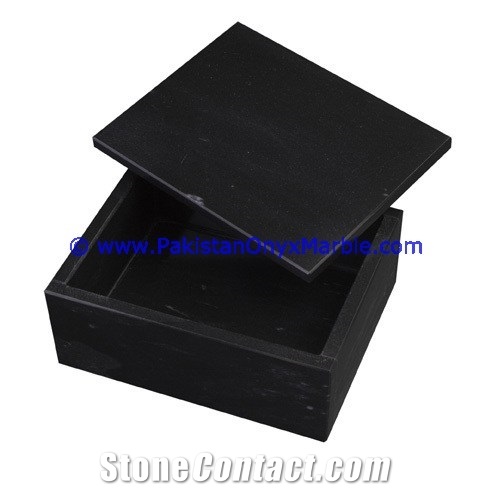Marble Urns Jet Black Marble Urns