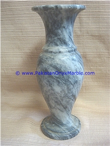 Marble Vases Gray Marble Handcrafted Natural