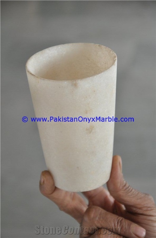 Marble Wine Glasses Set Verona Sahara Beige