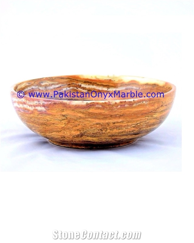 Multi Brown Red Onyx Bowls