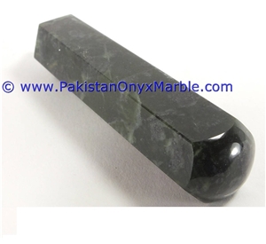 Nephrite Jade Natural Green Stone Polished Pencils