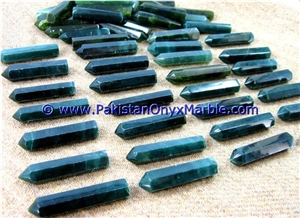 Nephrite Jade Natural Green Stone Polished Pencils