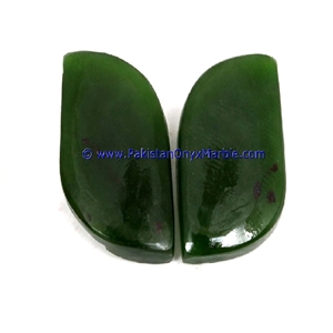 Nephrite Jade Polished Green Cabochons