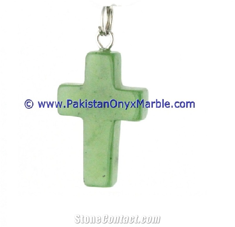 Nephrite Jade Polished Green Pendants