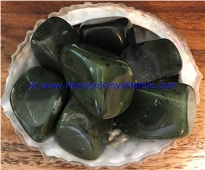 Nephrite Jade Polished Tumbled Stones