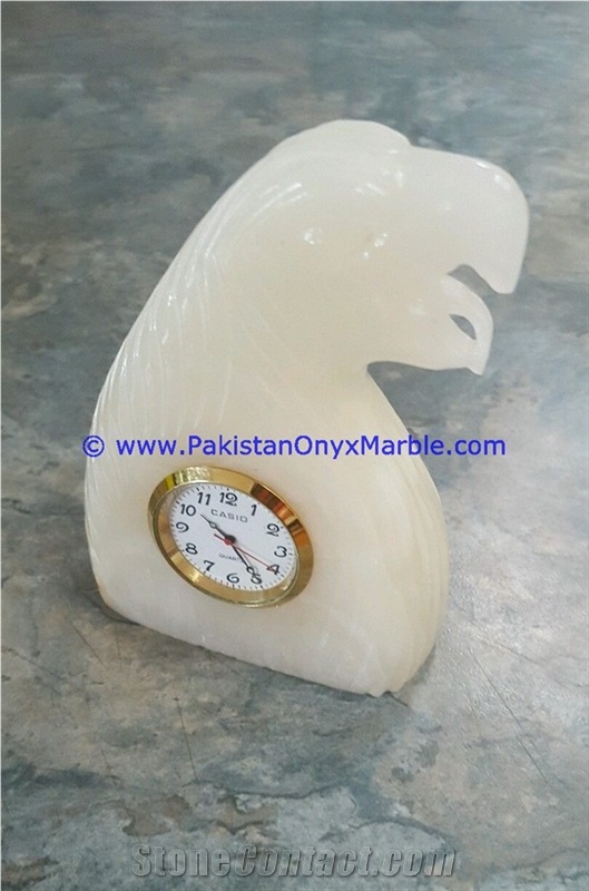Onyx Animals Clocks Fish Elephant Statue Figurine