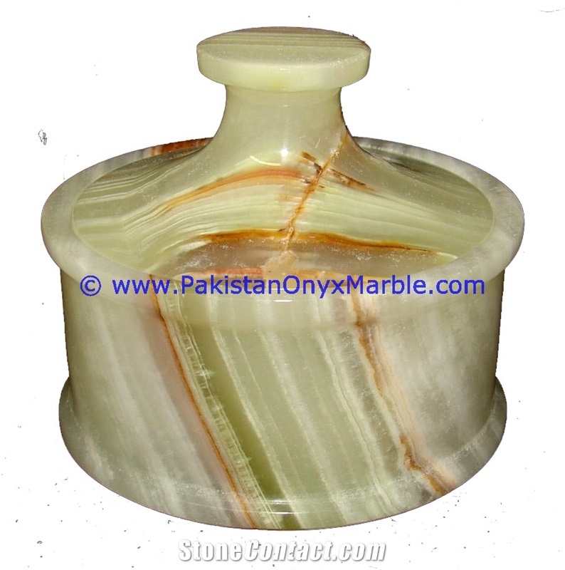 Onyx Apple Candy Jars Pots