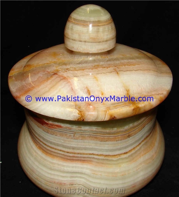 Onyx Apple Candy Jars Pots