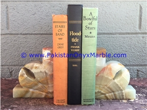 Onyx Bookends Flower